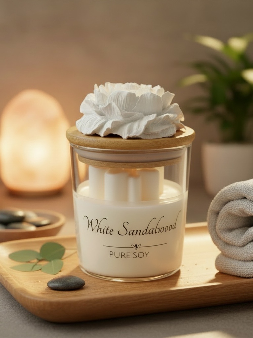 White Sandalwood Pure Soy Candle